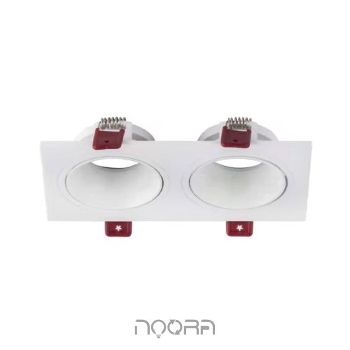 فریم گرد دو خونه توکار - Recessed Downlight Frame