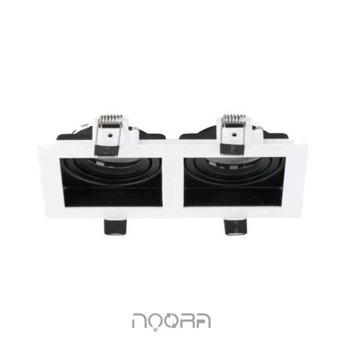 فریم مربع دو خونه توکار - Recessed Downlight Frame