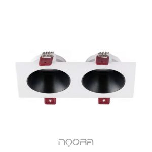 فریم گرد دو خونه توکار - Recessed Downlight Frame