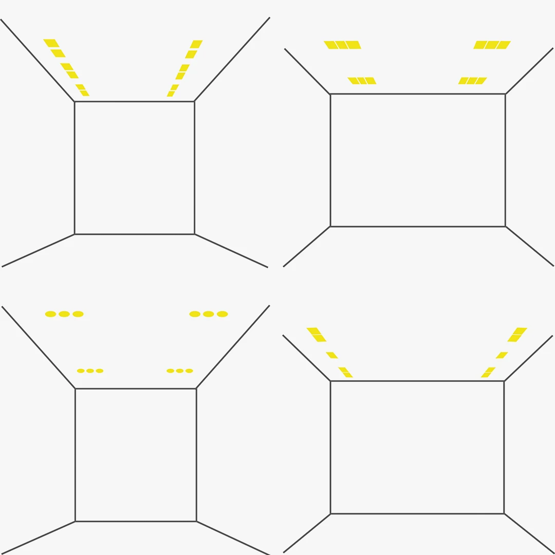 طراحی نور چراغ سقفی توکار