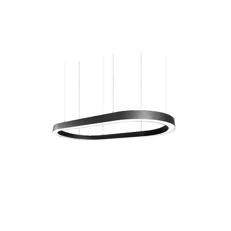 چراغ خطی منحنی روکار و آویز اوال (Oval)