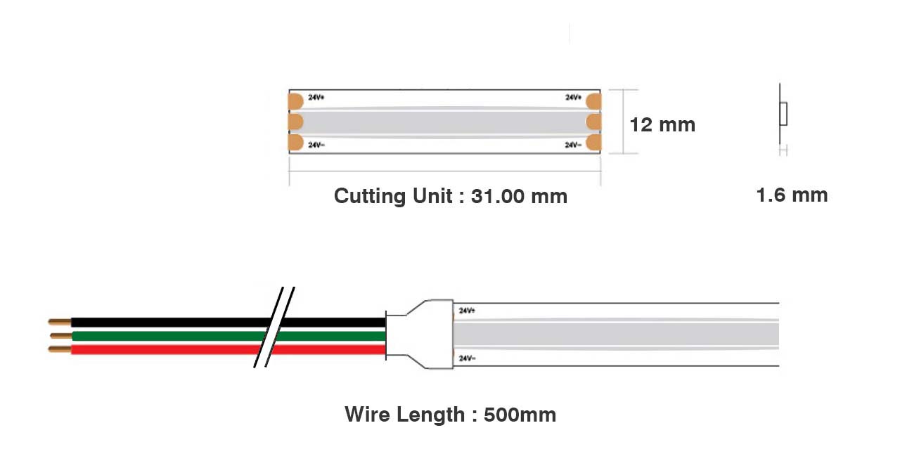 nooralighting Strip 24 v COB (2)