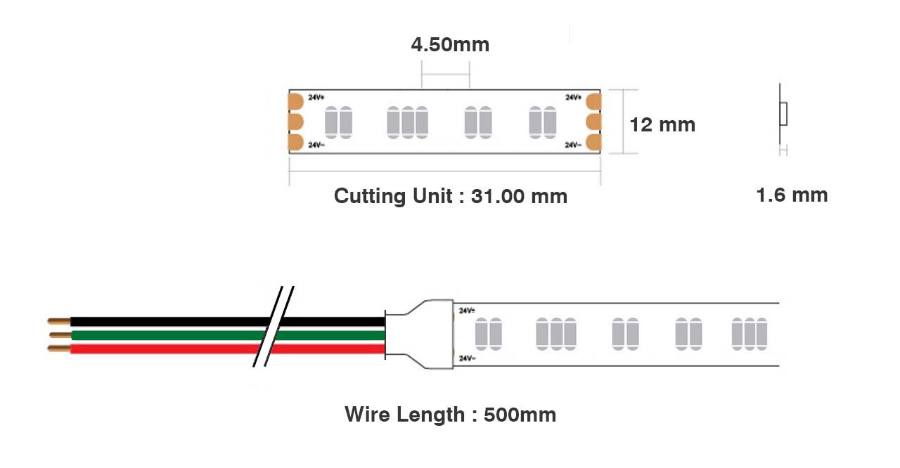 nooralighting Strip 24 v RGBW