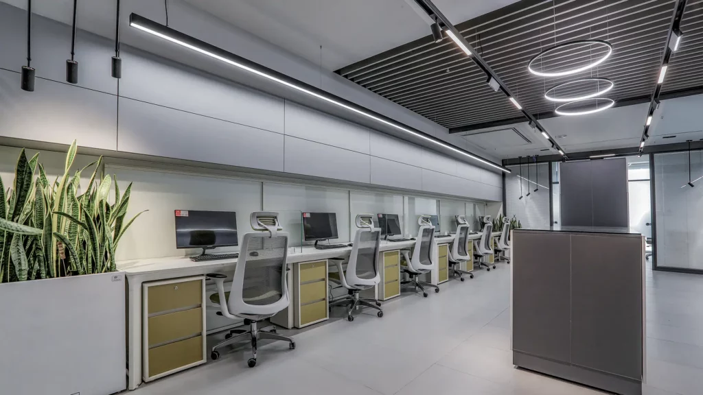 روشنایی فضای اداری پترو نیرو صبا