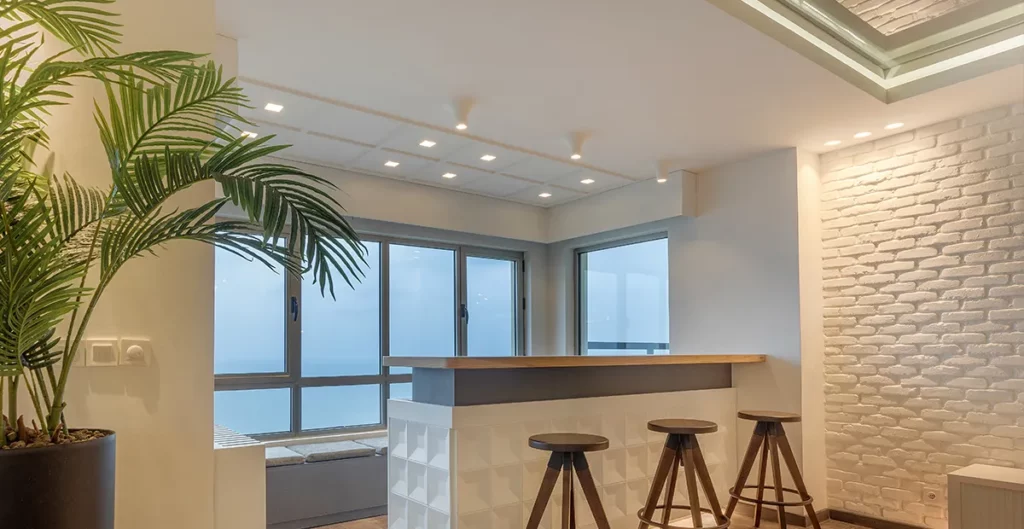 چراغ گچی زیبایی و عملکرد یکپارچه