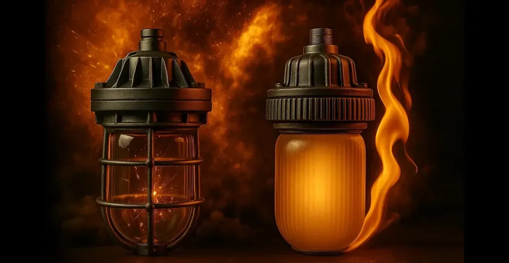 تفاوت چراغ Explosion-Proof و Flame-Proof چیست؟