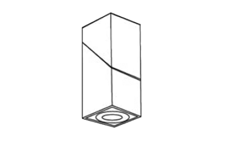 شماتیک چراغ سقفی روکار جنیوس